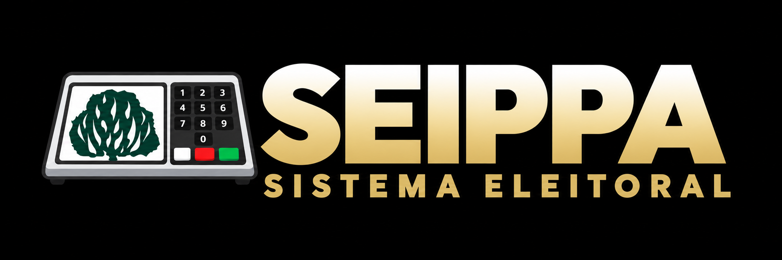 SEIPPA — Sistema Eleitoral, urna eletrônica com sarça verde